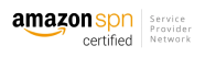 Amazon SPN certified logo representing Service Provider Network