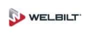 WELBILT client logo with uppercase black font and red and black slanted triangle with a W in it to represent a satisfied Fulfillit client