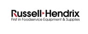 Russell Hendrix black text logo with subtitle First in Food Service Equipment & Supplies used to represent a satisfied Fulfillit client